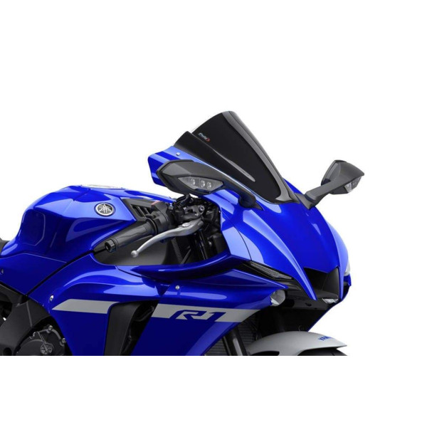 Puig Puig z-racing screen | black (opaque) | yamaha yzf-r1/m 2020>current